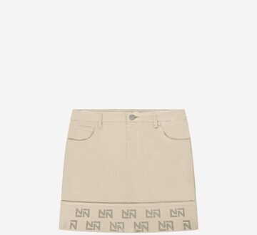 NIK&NIK zomer rok meisjes - taupe - Floor - Maat 164