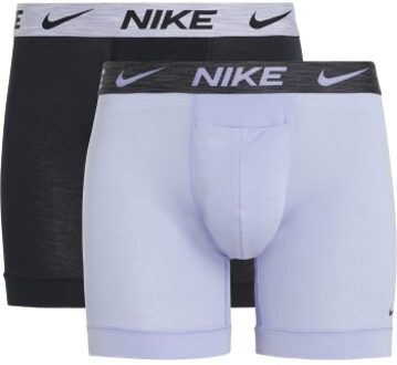 Nike 2 stuks Dri-Fit ReLuxe Boxer Brief Versch.kleure/Patroon,Blauw,Grijs,Lila,Zwart - Small,Medium,Large,X-Large