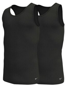 Nike 2 stuks Essential Cotton Tank Top Zwart,Wit - Small,Medium,Large,X-Large