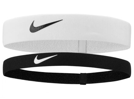 Nike 2024 Hoofdband (Set van 2) (Zwart/Wit)