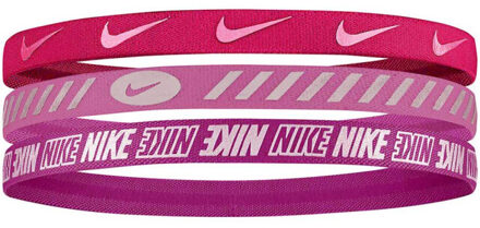 Nike 3.0 hoofdband (set van 3) Roze - One size