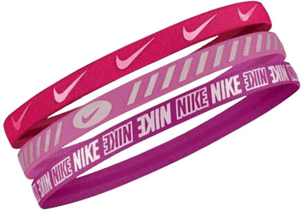 Nike 3.0 hoofdband (set van 3) Roze - One size