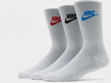 Nike 3-Pack Everyday Essential Socks, White - L