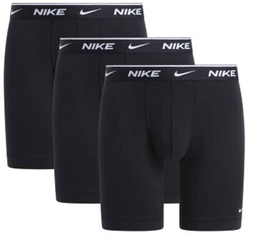 Nike 3 stuks Essentials Cotton Stretch Boxer Long * Actie * Zwart - Small,Medium,Large,X-Large