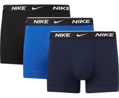 Nike 3 stuks Everyday Essentials Cotton Stretch Trunk * Actie * Blauw,Zwart,Versch.kleure/Patroon,Geel,Lila,Grijs,Rood,Groen,Wit - Small,Medium,Large,X-Large