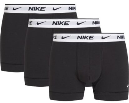 Nike 3 stuks Everyday Essentials Cotton Stretch Trunk D1 * Actie * Blauw,Versch.kleure/Patroon,Geel,Lila,Grijs,Rood,Zwart,Groen,Wit - Medium,Large,X-Large