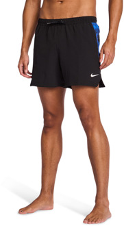 Nike 5 Inch Swim Shorts Print Korte Broeken Heren - Blauw - Maat L - Poly Mesh Blue