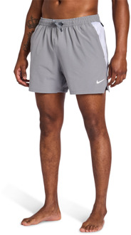 Nike 5 Inch Swim Shorts Print Korte Broeken Heren - Grijs - Maat XXL - Poly Mesh Grey