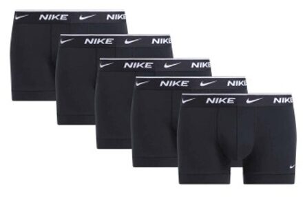 Nike 5 stuks Essentials Cotton Stretch Trunk * Actie * Zwart - Small,Medium,Large,X-Large