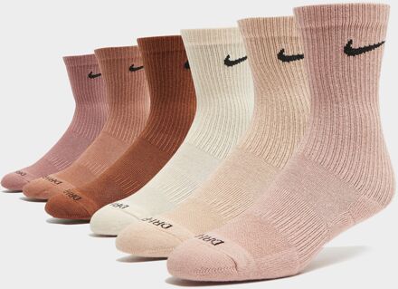 Nike 6-Pack Everyday Cushioned Training Crew Socks, bruin - 42 - 46