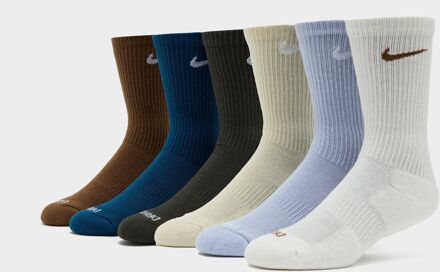 Nike 6-Pack Everyday Cushioned Training Crew Socks, meerkleurig - 38 - 42