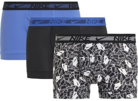 Nike 9 stuks Dri-Fit Ultra Stretch Micro Boxer * Actie * Versch.kleure/Patroon,Zwart,Blauw - Small