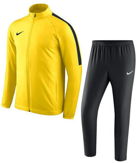 Nike Academy 18 Trainingspak Heren - Maat XL - Geel/Zwart