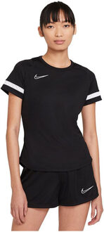 Nike Academy 21 Top Short Sleeve - Voetbalshirt Dames Zwart - XS