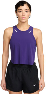 Nike Aeroswift Crop Singlet Dames paars - XS