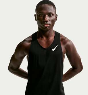 Nike AeroSwift Hardloopshirt Heren zwart - L
