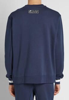 Nike Air Fleece Crew Sweatshirt in Navy - maat M