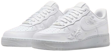 Nike Air force 1 low '07 white roses - maat 44,5 Wit