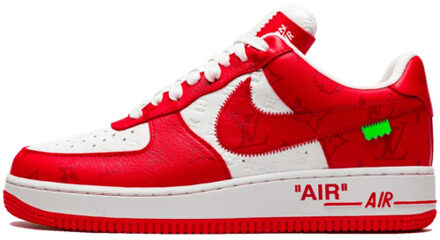 Nike Air force 1 low louis vuitton virgil abloh white red Rood - 39