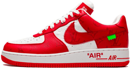 Nike Air force 1 low louis vuitton virgil abloh white red Rood - 42,5
