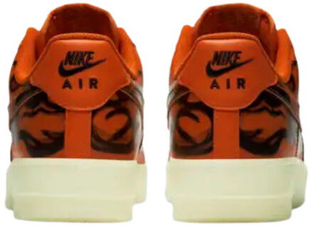 Nike Air force 1 low orange skeleton - maat 44 Oranje