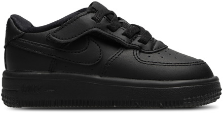 Nike Air Force Babyschoenen - Zwart - Maat 17 - Leer Black