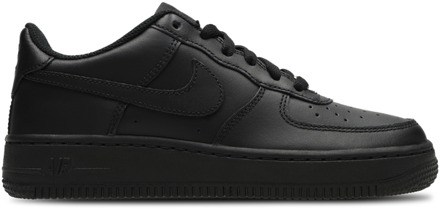Nike Air Force Kindersneakers - Zwart - Maat 35.5 - Leer Black