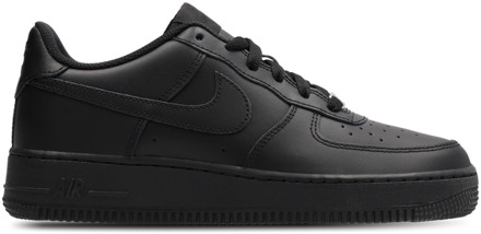 Nike Air Force Kindersneakers - Zwart - Maat 38 - Leer Black