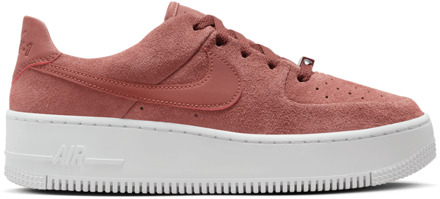 Nike Air Force Sneakers Dames - Rood - Maat 42 - Mesh/Synthetisch Red