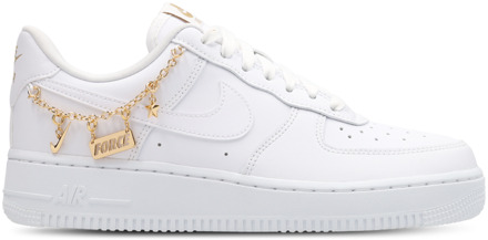 Nike Air Force Sneakers Dames - Wit - Maat 36 - Leer, Textil White