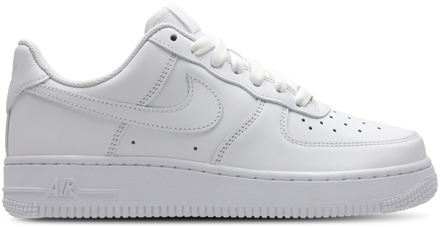 Nike Air Force Sneakers Dames - Wit - Maat 40.5 - Leer, Textil White