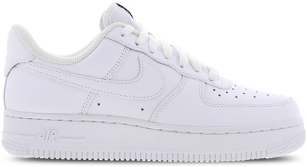 Nike Air Force Sneakers Dames - Wit - Maat 41 - Leer, Textil White