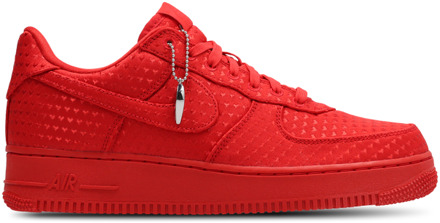 Nike Air Force Sneakers Heren - Rood - Maat 46 - Leer Red