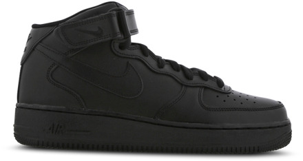 Nike Air Force Sneakers Heren - Zwart - Maat 40 - Leer, Textil Black