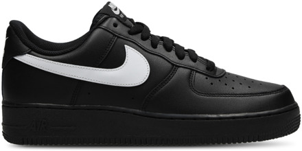 Nike Air Force Sneakers Heren - Zwart - Maat 45 - Leer Black