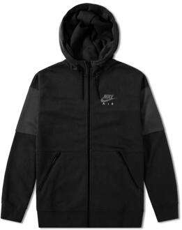Nike Air heren fleece trainingspak volledige set in zwart