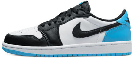 Nike Air jordan 1 low black dark powder blue (w) - maat 38,5 Blauw