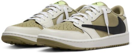 Nike Air jordan 1 low golf x travis scott neutral olive - maat 44 Beige