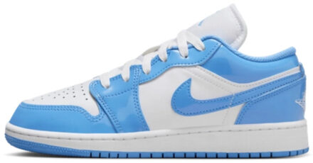 Nike Air jordan 1 low se white legend blue - maat 40,5 Blauw
