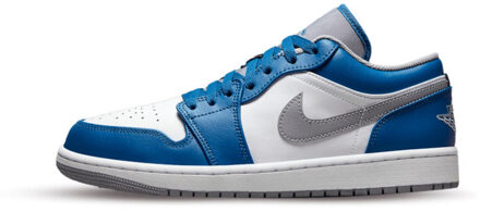Nike Air jordan 1 low true blue cement - maat 40,5 Blauw