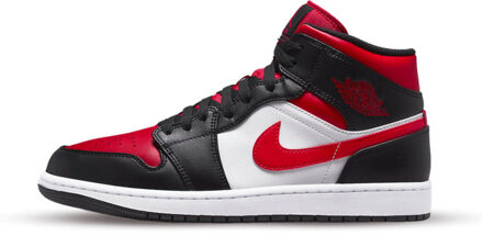 Nike Air jordan 1 mid alternate bred toe - maat 48,5 Rood
