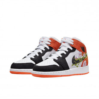 Nike Air jordan 1 mid basketball blossom (gs) Oranje - 37,5