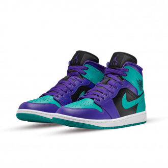 Nike Air jordan 1 mid black grape (w) Paars - 42