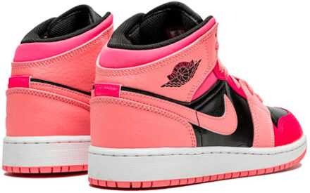 Nike Air jordan 1 mid coral chalk (gs) - maat 40 Roze