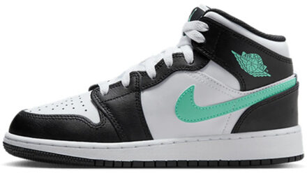 Nike Air jordan 1 mid green glow (gs) - maat 40 Zwart