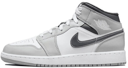 Nike Air jordan 1 mid light smoke grey anthracite gs Grijs - 38,5