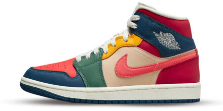 Nike Air jordan 1 mid multi color 2022 (w) Veelkleurig - 36,5
