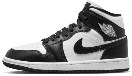 Nike Air jordan 1 mid panda (w) - maat 40,5 Zwart