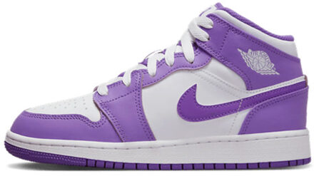 Nike Air jordan 1 mid purple venom (gs) - maat 36,5 Paars