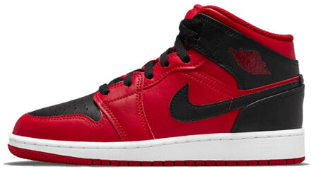 Nike Air jordan 1 mid reverse bred 2021 (gs) - maat 38,5 Rood